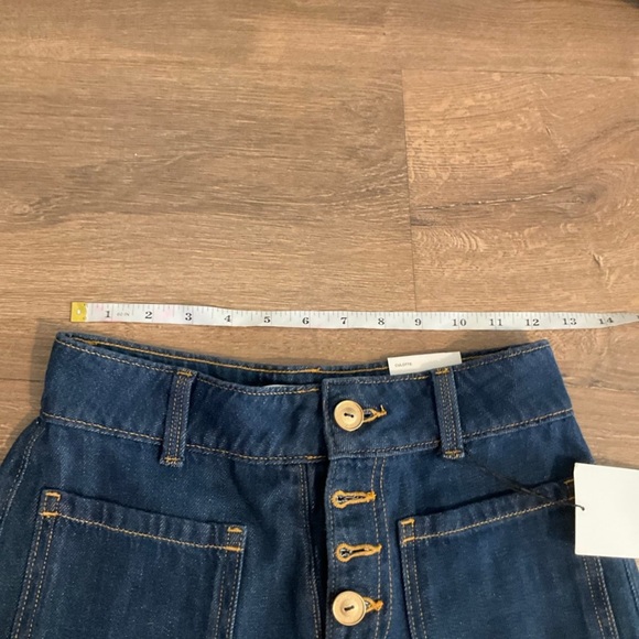 Zara culotte dark wash Jeans, 2, NWT! - Picture 6 of 7